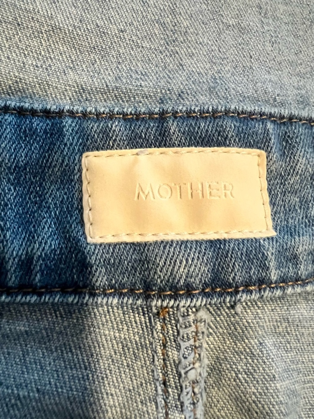 Mother Pocket Hustler Denim Overall Dress in the color when in Rome size 30 US 8 - Picture 9 of 16